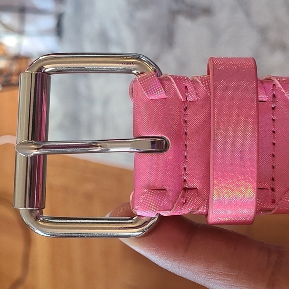 DEVON GROMMET BELT IN PINK - Picture 4 of 6